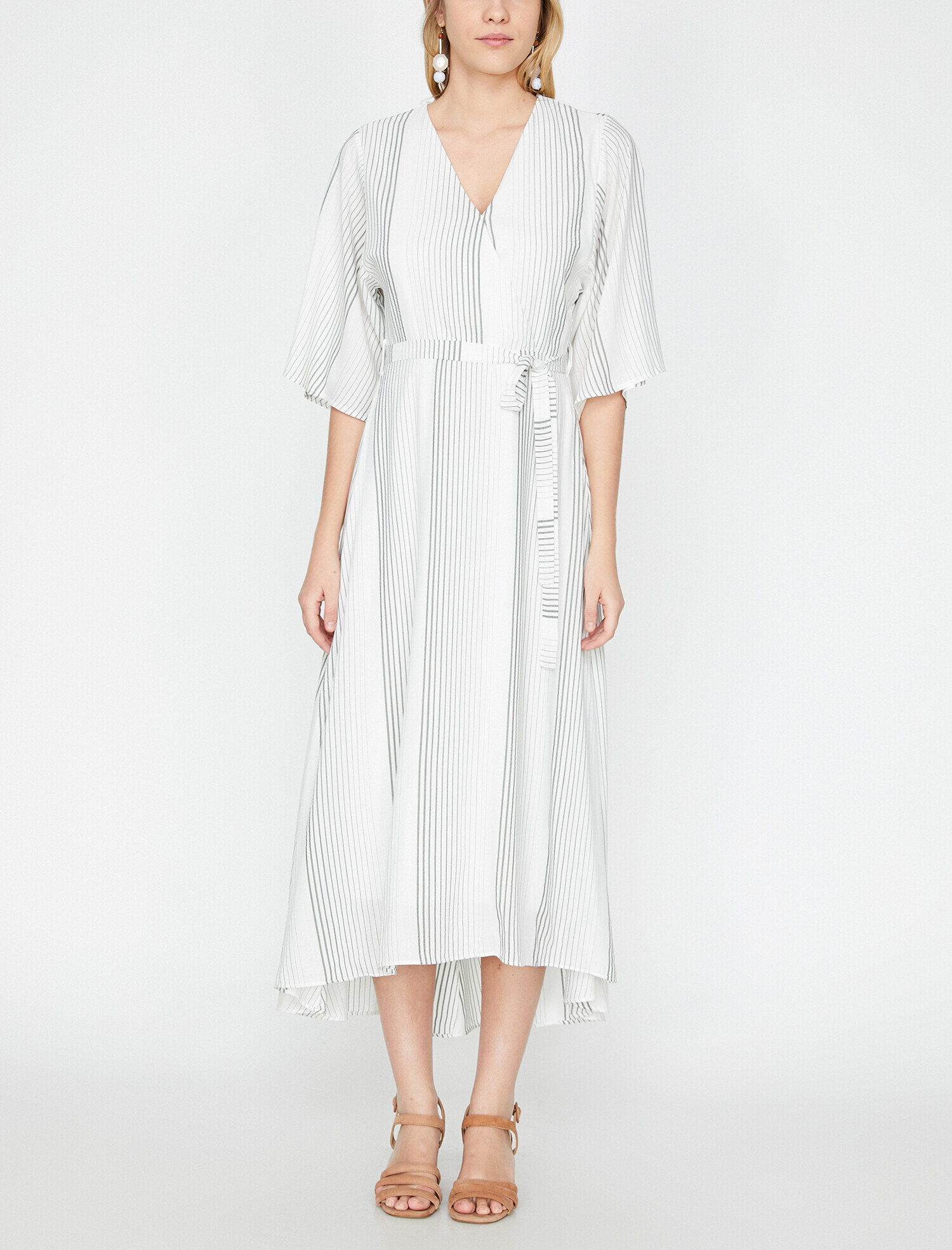   Beli Bağlamalı Elbise