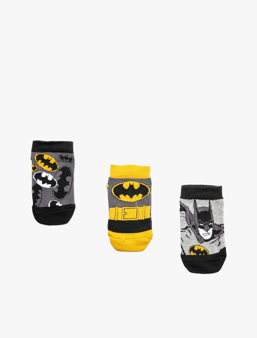  Erkek Çocuk Batman Baskılı Çoklu Çorap