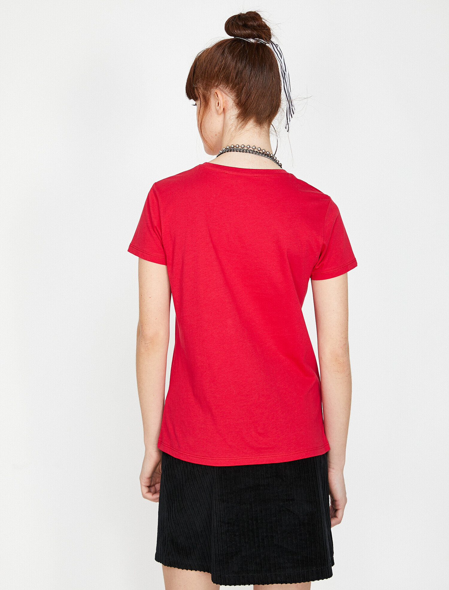 Bisiklet Yaka Cepli Basic Kısa Kol Tişört