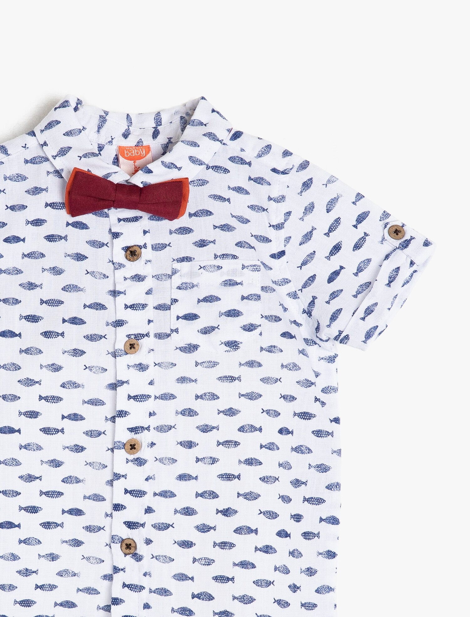  Erkek Bebek Desenli Gömlek