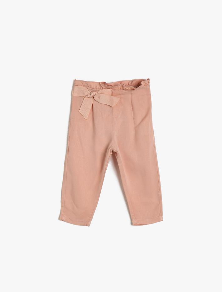Kız Bebek Fırfır Detaylı Pantolon