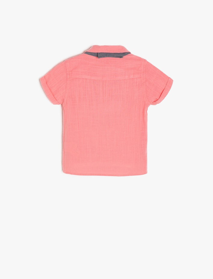 Erkek Bebek Papyon Detaylı Gömlek