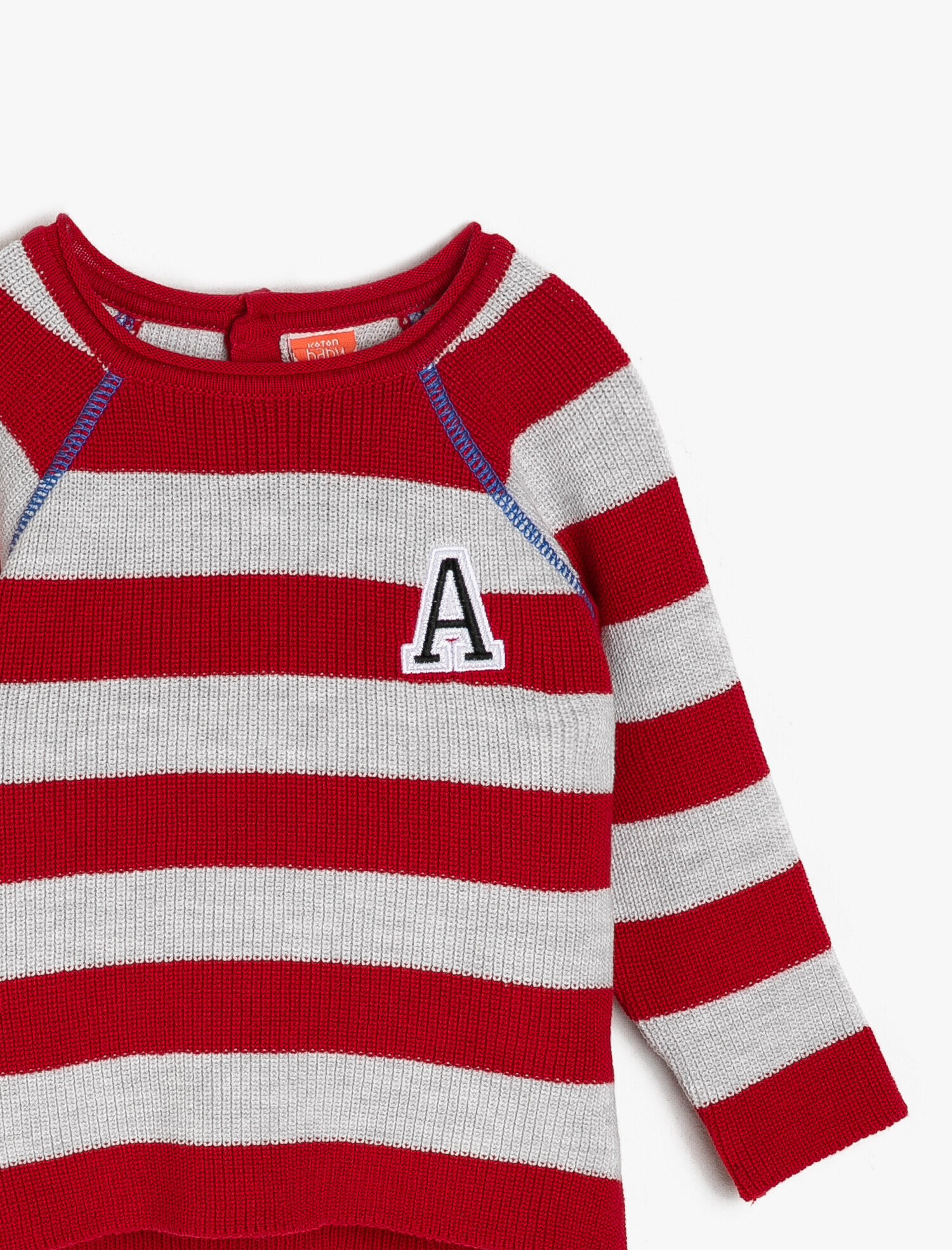  Erkek Bebek Çizgili Triko Kazak