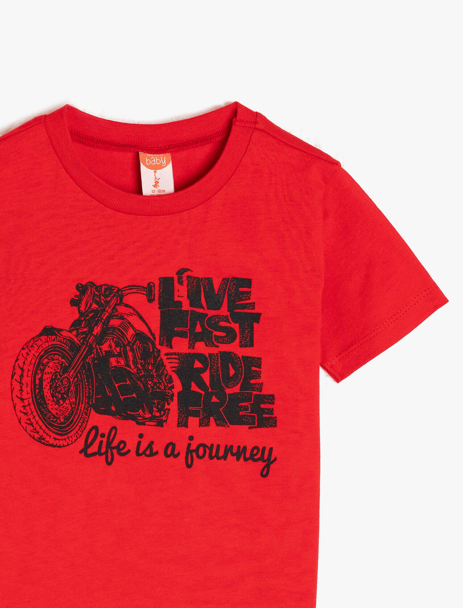  Erkek Bebek Yazılı Baskılı Tişört