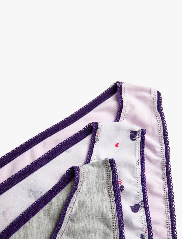  Pamuklu Brief 3'lü Set Basic Külot