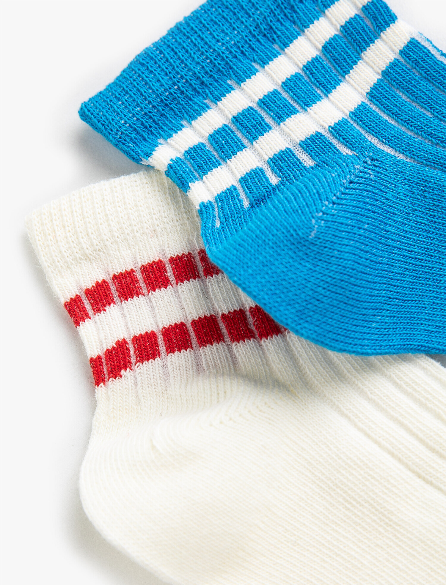  Kız Çocuk 2'li Desenli Çorap Seti