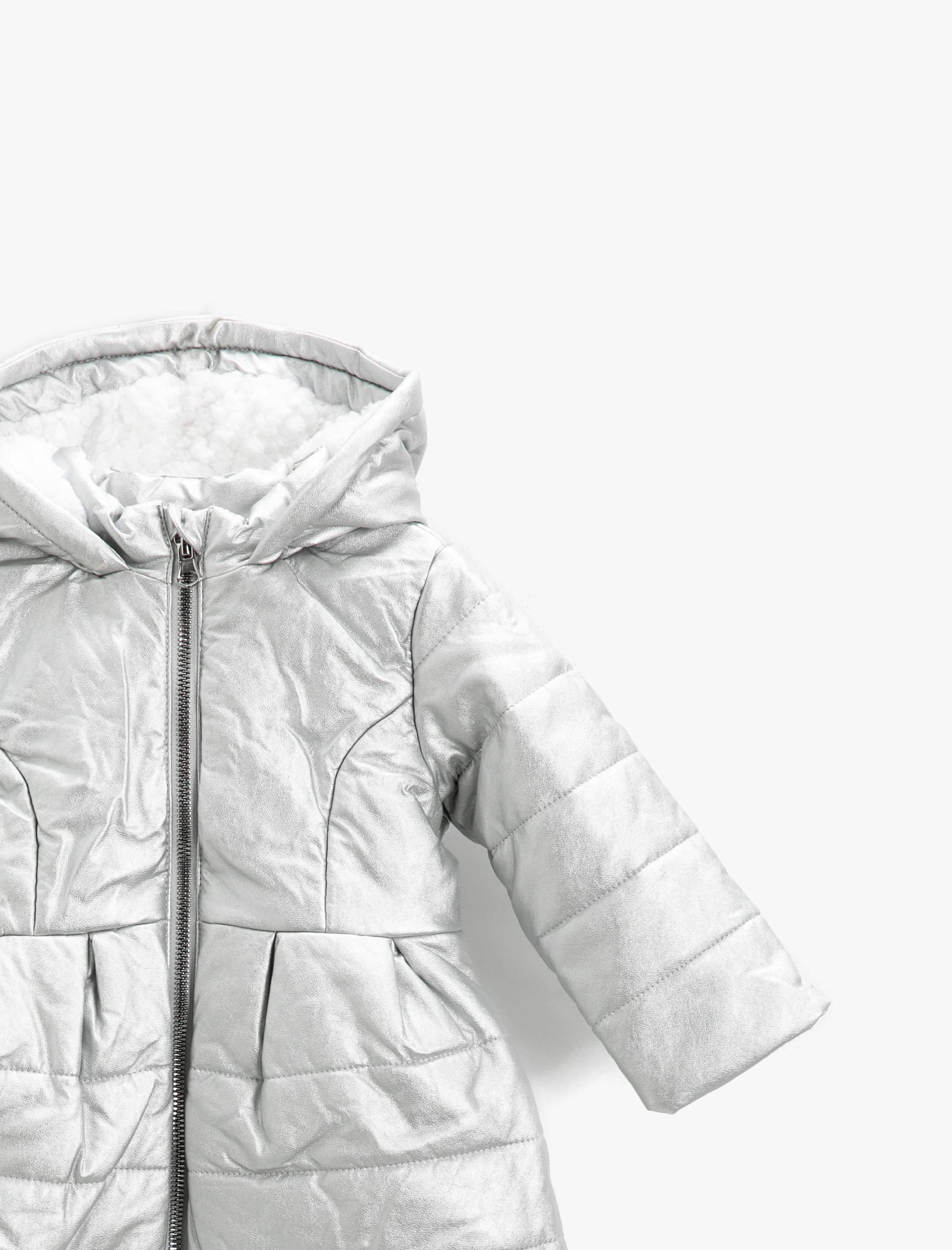  Kız Bebek Kapüşonlu Piliseli Kaban