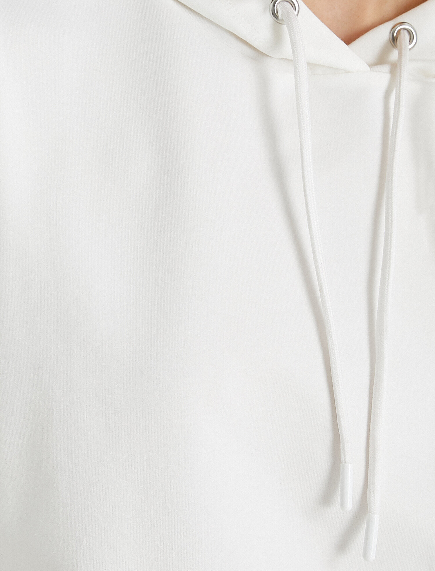   Crop Sweatshirt Kapüşonlu Kısa Kollu