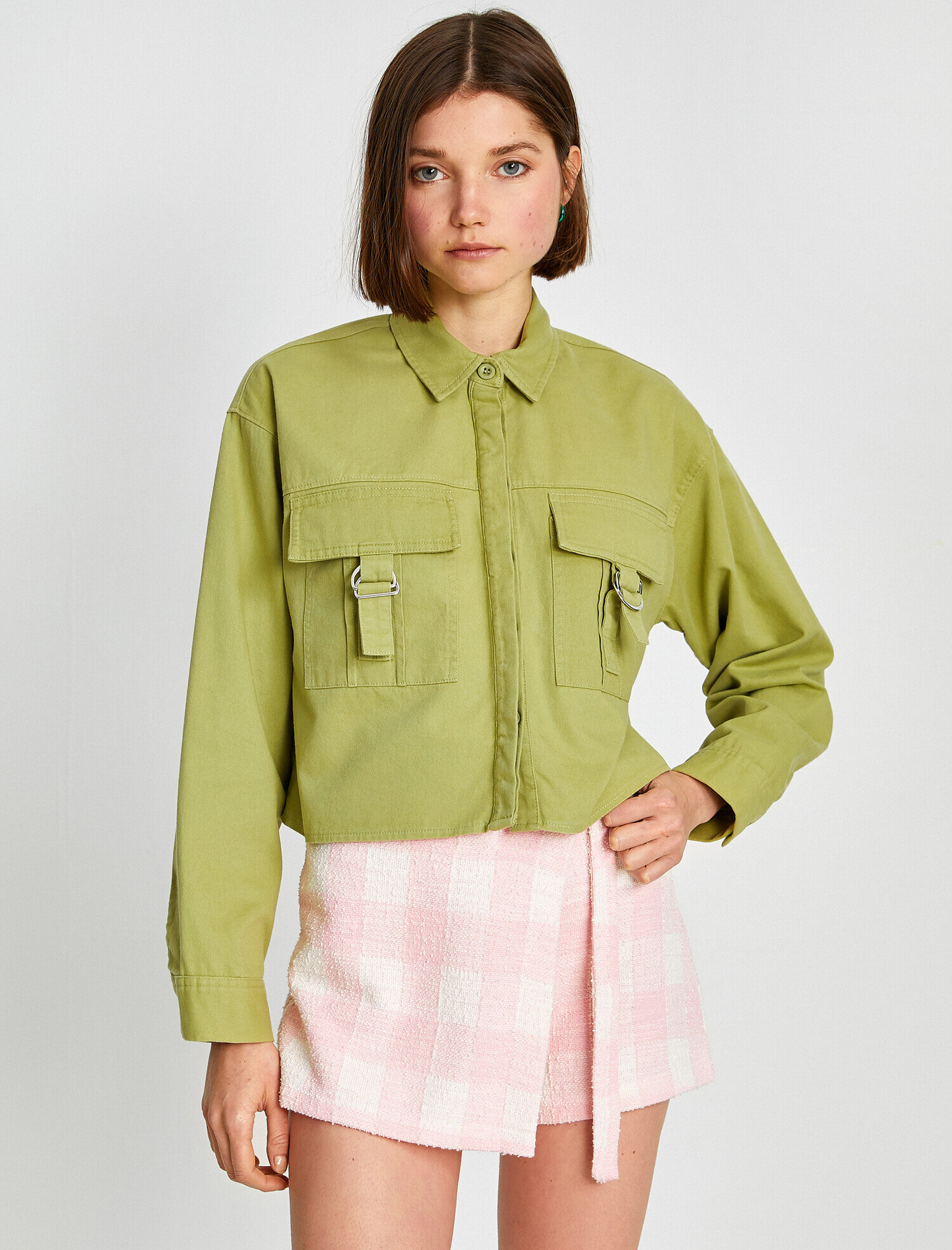   Cepli Uzun Kollu Gömlek