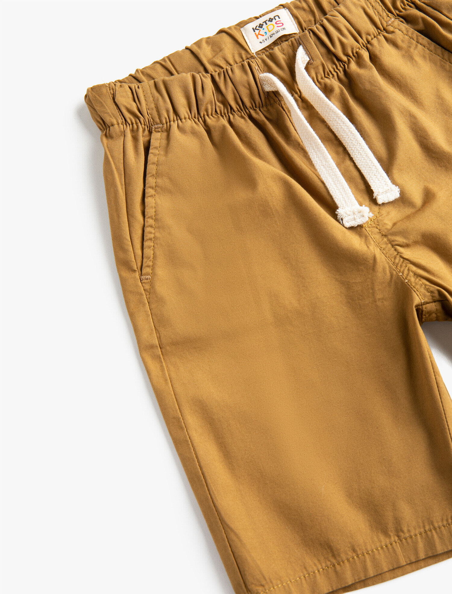  Erkek Çocuk Beli Lastikli Slim Şort Diz üstü Pamuklu