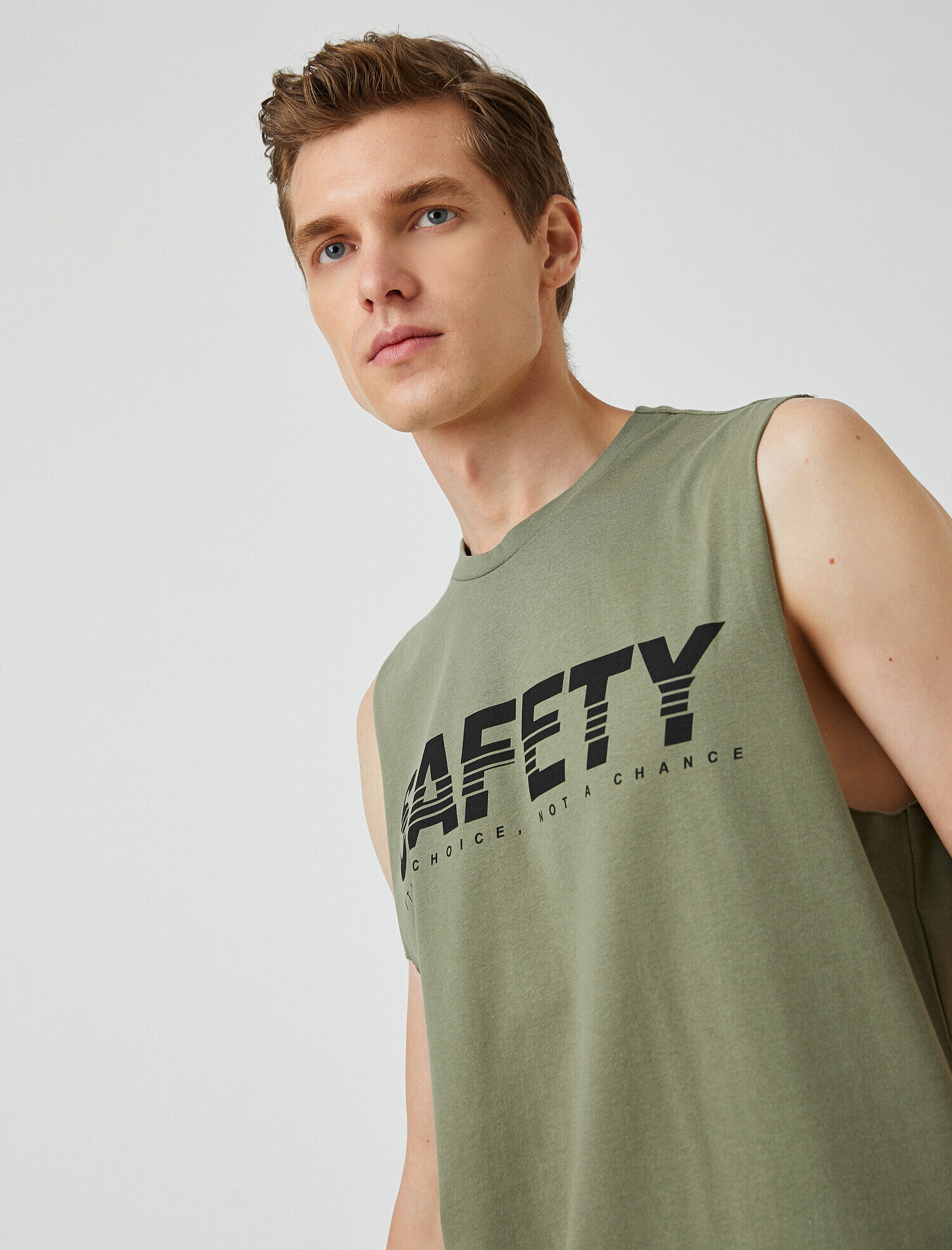   Baskılı Sıfır Kol Atlet