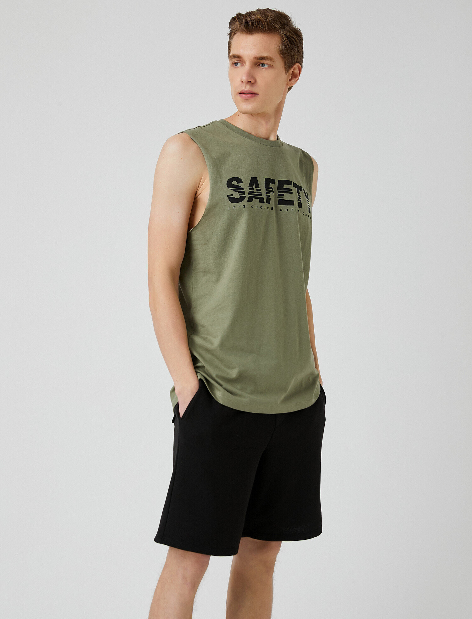   Baskılı Sıfır Kol Atlet