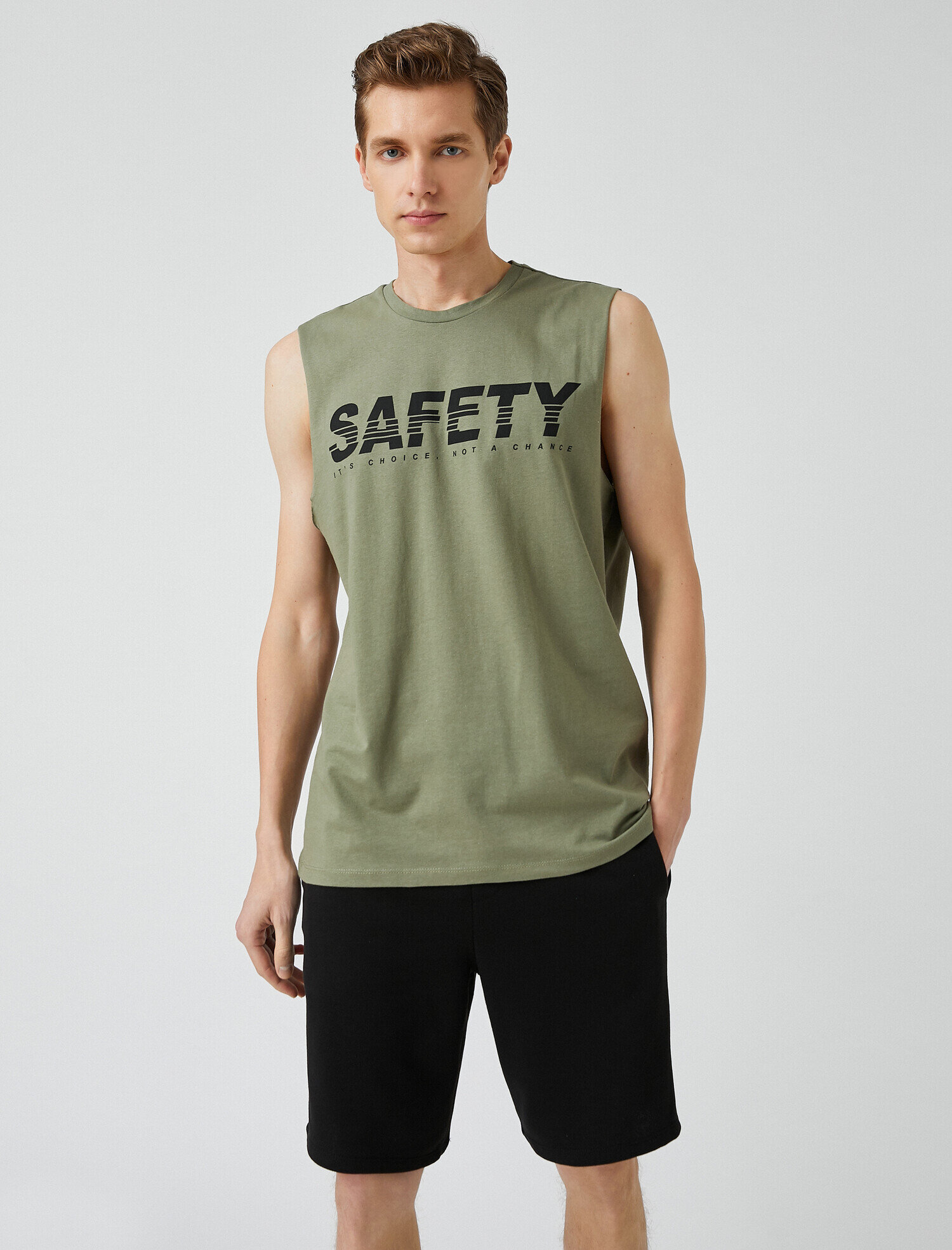   Baskılı Sıfır Kol Atlet