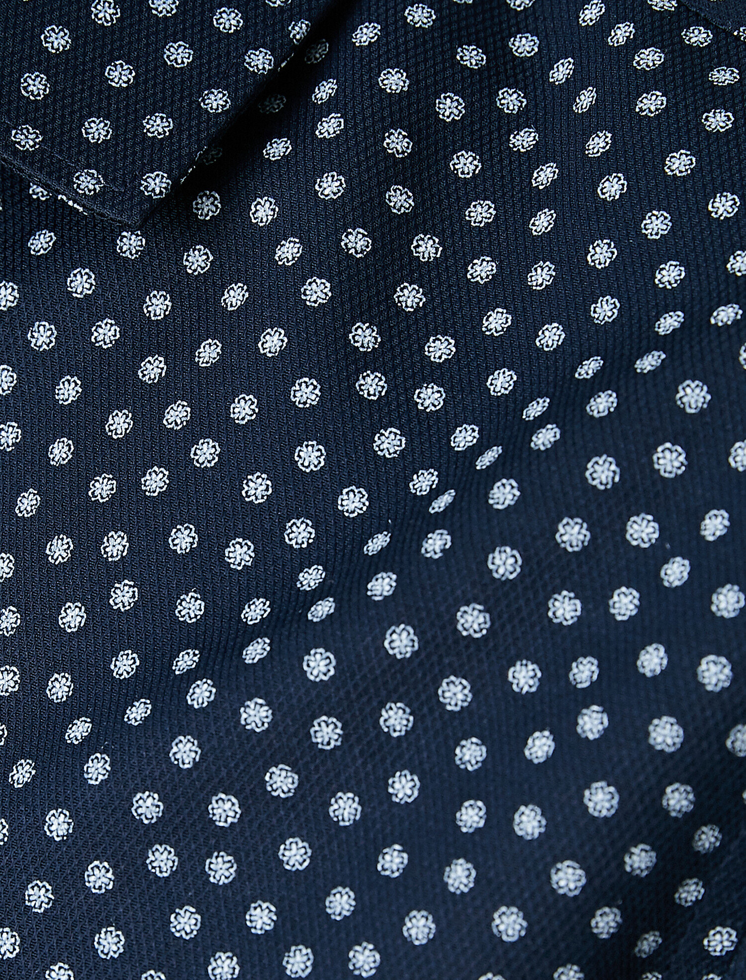   Slim Fit Mikro Desenli Gömlek Non Iron