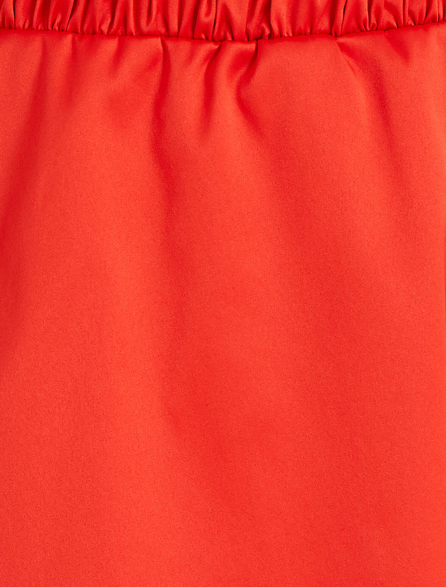   Saten Mini Şort Beli Lastikli