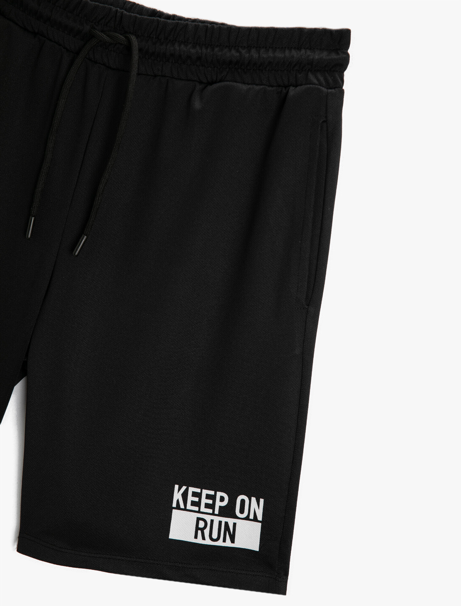   Baskılı Kısa Spor Şort Belden Bağlamalı