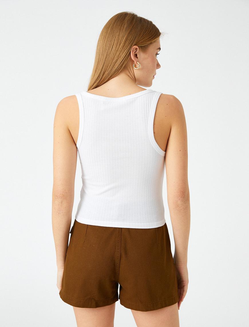   Crop Atlet V Yaka Çıtçıtlı
