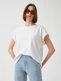 Bisiklet Yaka Kısa Kollu Basic Tişört