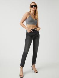 Slim Straight Fit Kot Pantolon - Eve Slim Jean