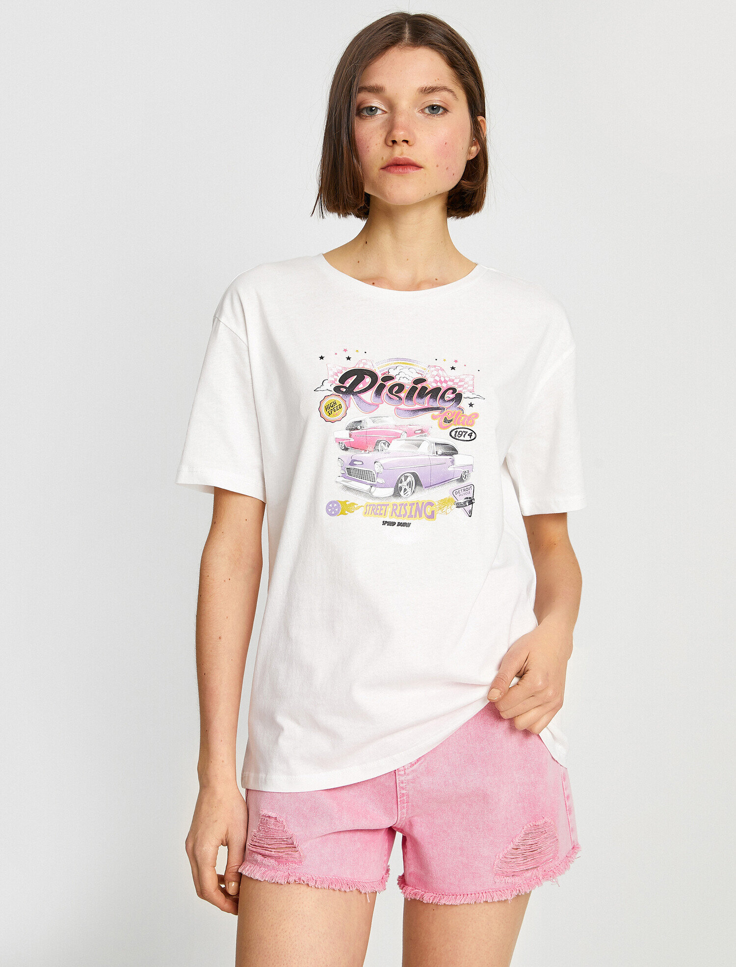   Kısa Kollu Baskılı Tişört