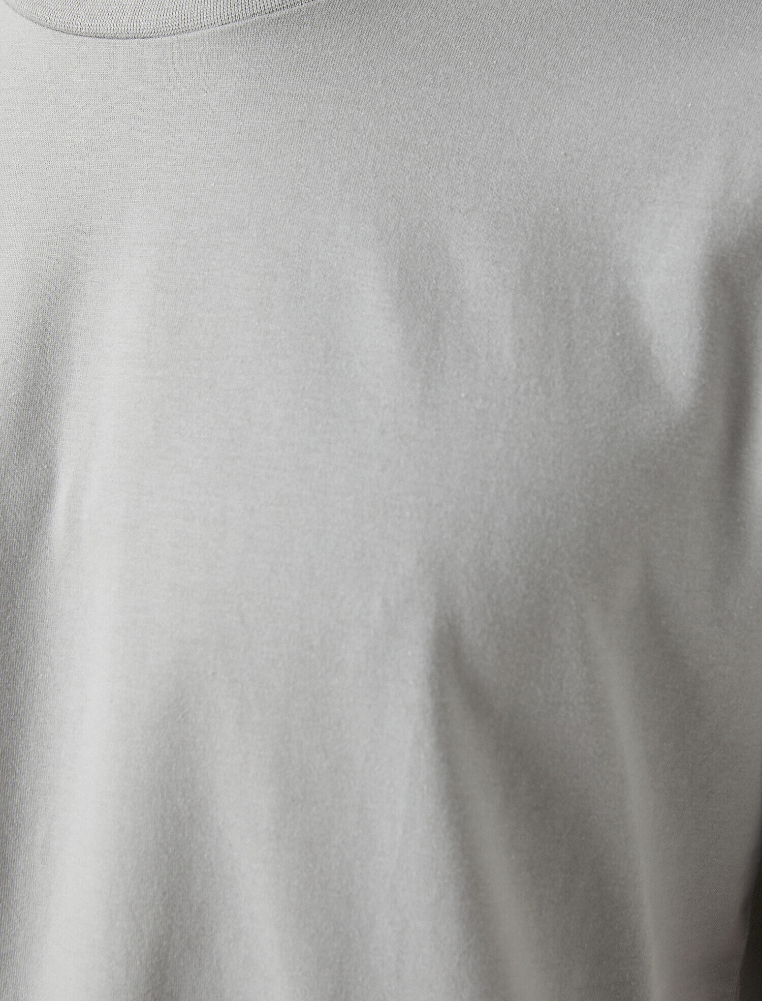   Basic Uzun Tişört Bisiklet Yaka