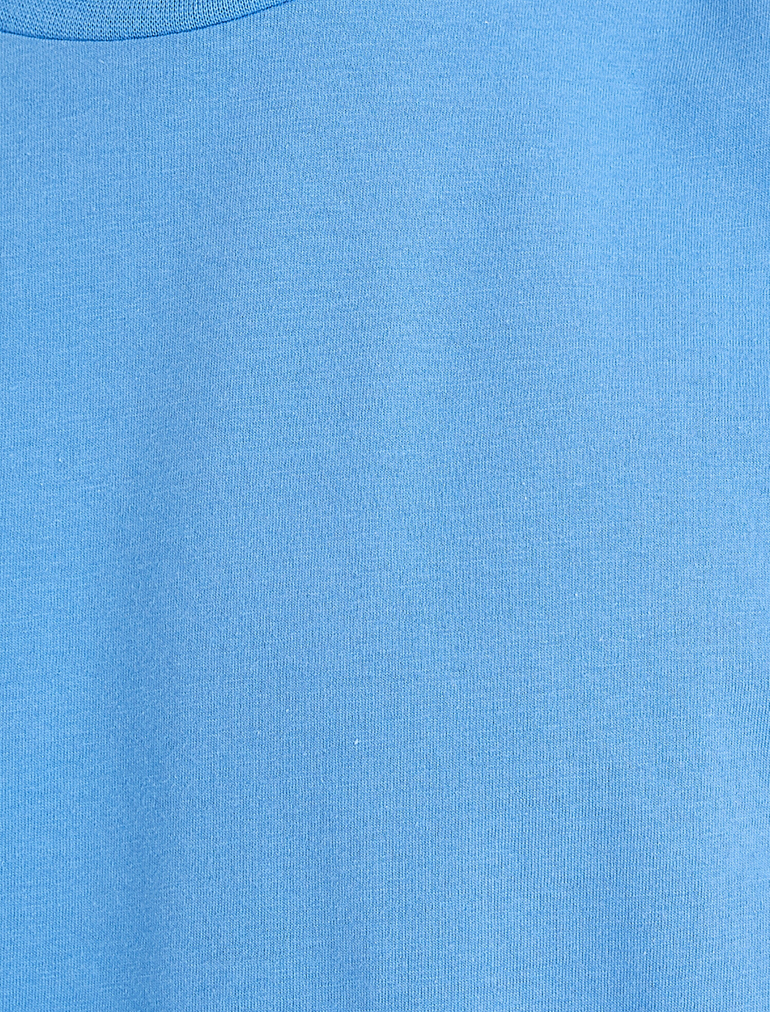   Basic Uzun Tişört Bisiklet Yaka