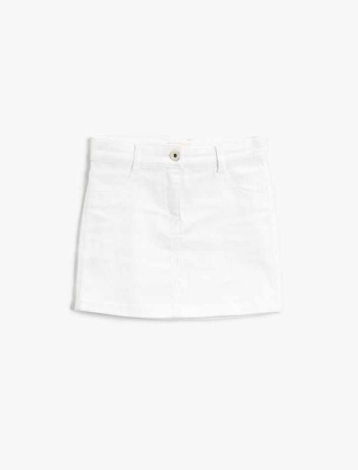 Kız Çocuk Basic Mini Etek Pamuklu