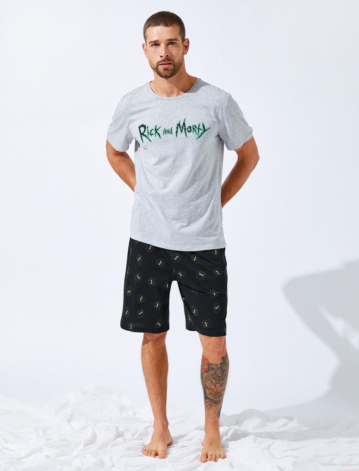  Rick and Morty Baskılı Pijama Set