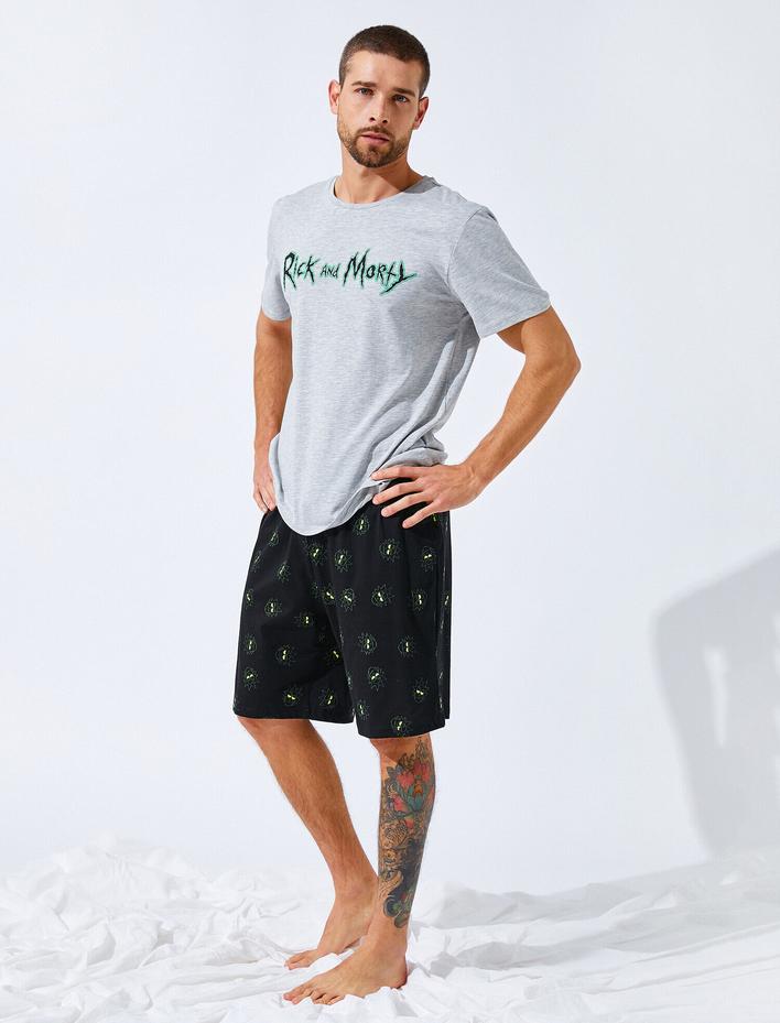  Rick and Morty Baskılı Pijama Set
