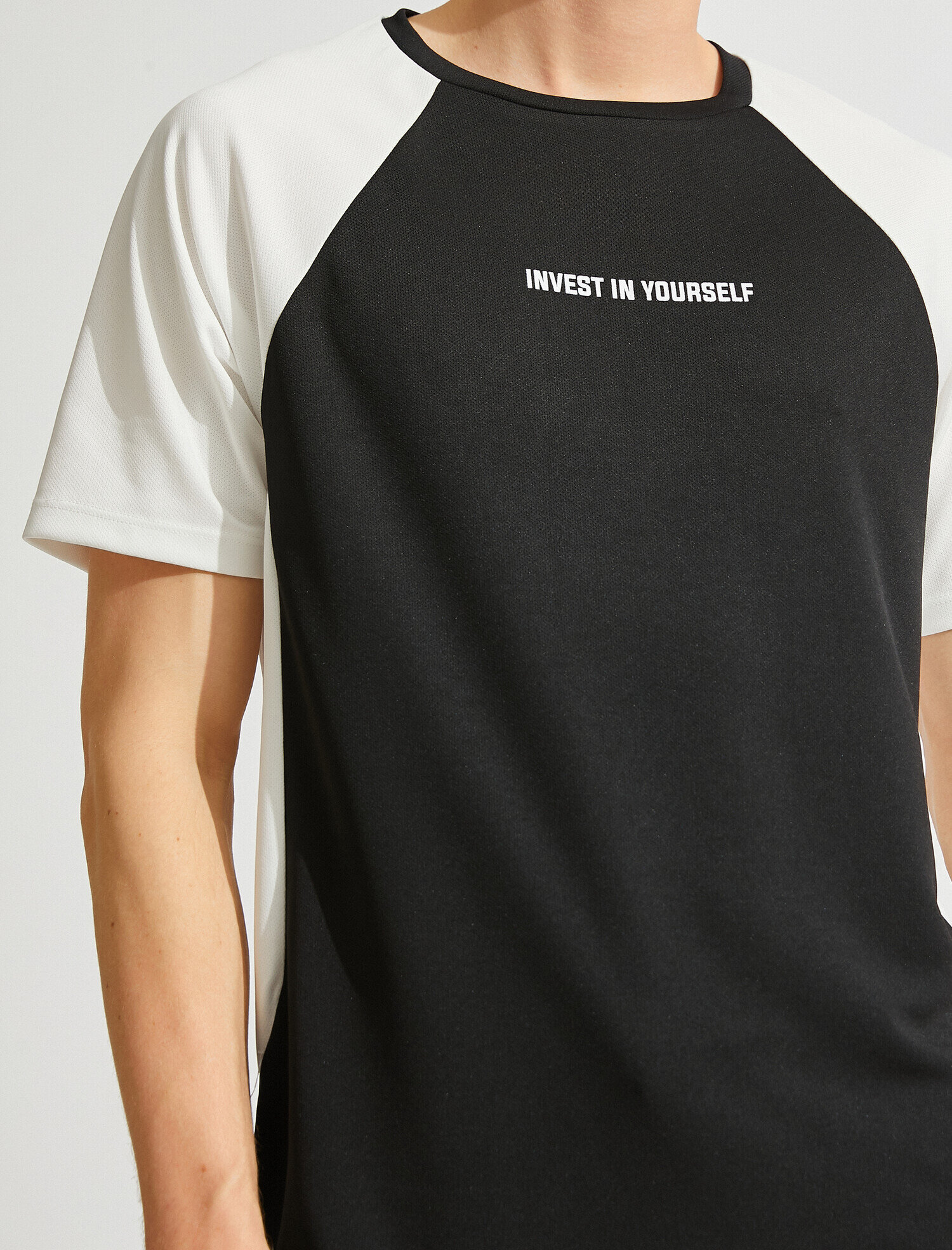   Slogan Baskılı Spor Tişört