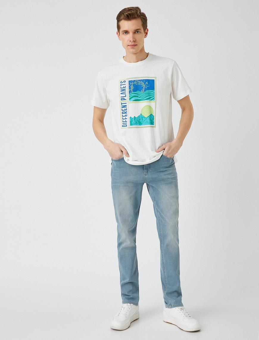   Straight Fit Premium Boru Paça Kot Pantolon - Mark Jean