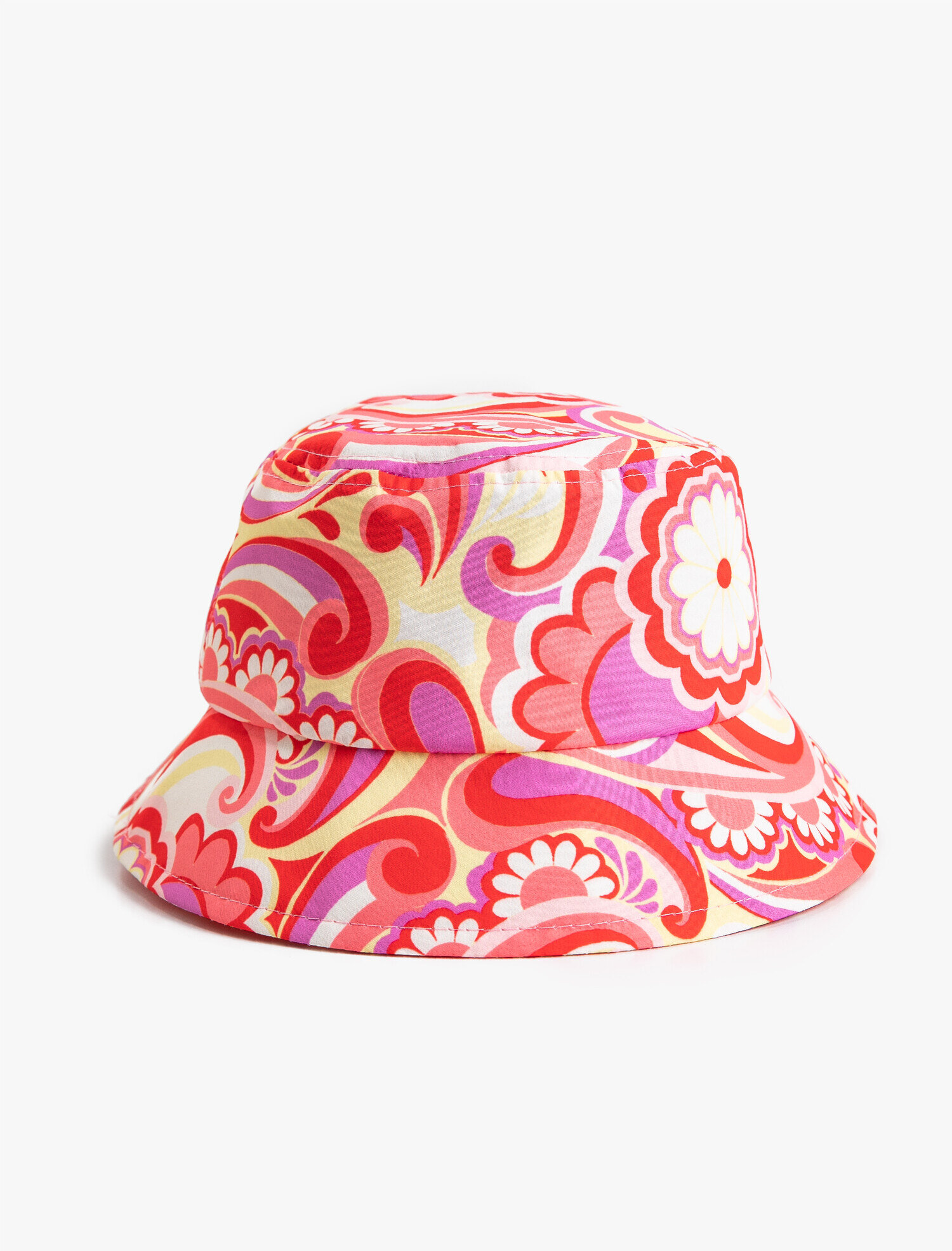 Koton Desenli Bucket Şapka. 1