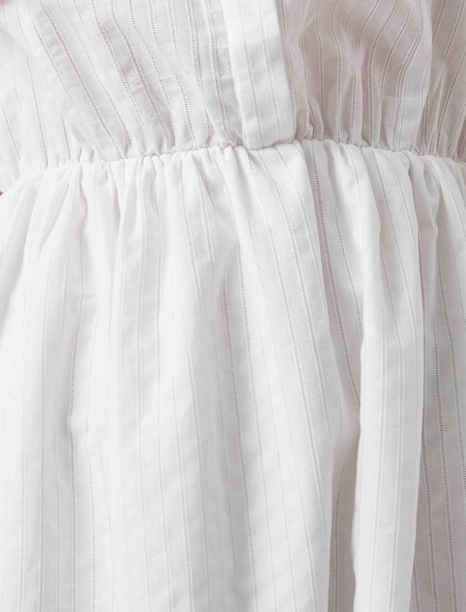   Fırfırlı Gömlek Elbise Midi