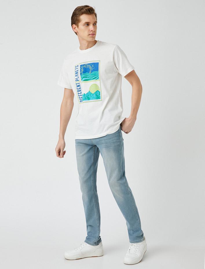  Straight Fit Premium Boru Paça Kot Pantolon - Mark Jean