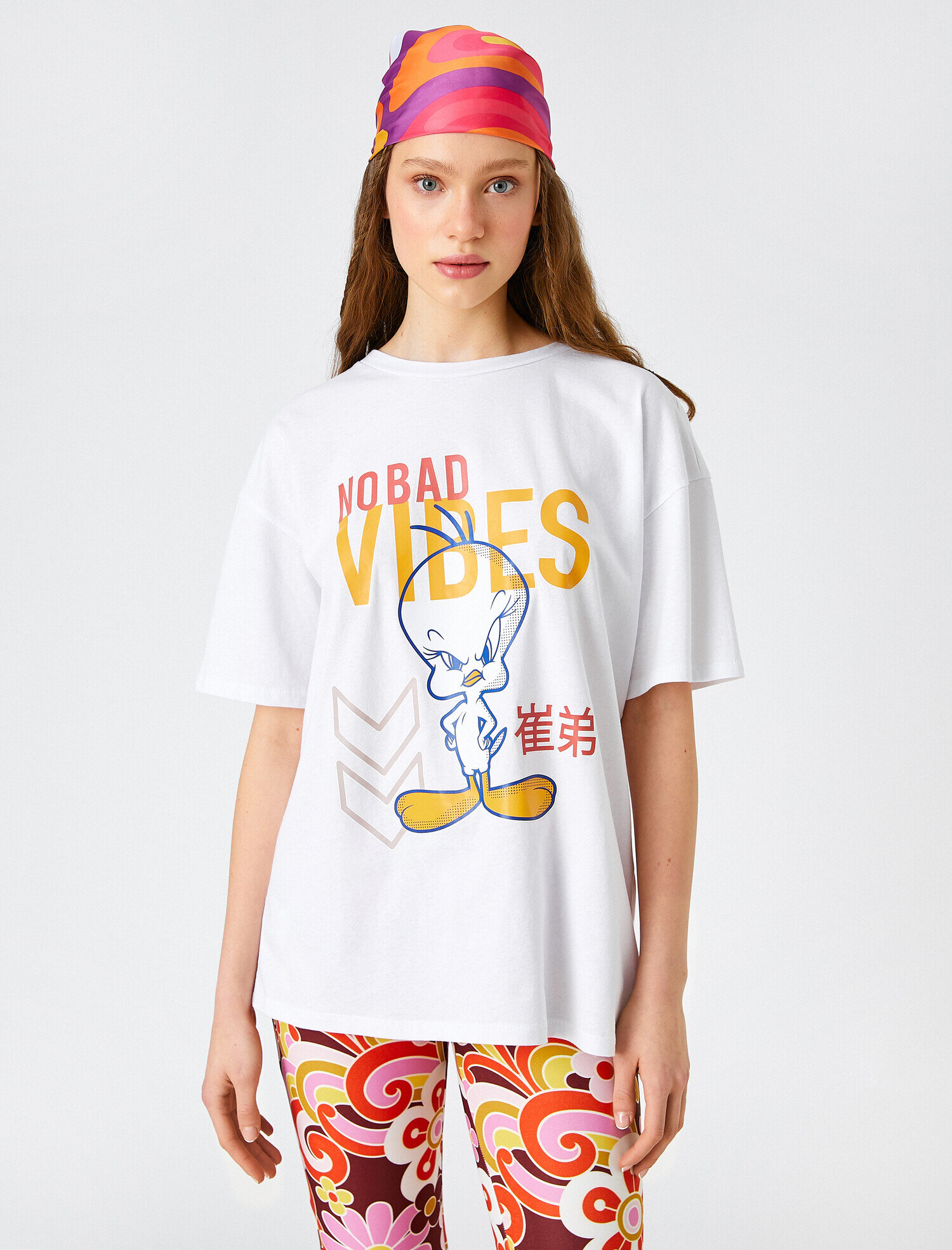   Tweety Baskılı Tişört Lisanslı Kısa Kollu