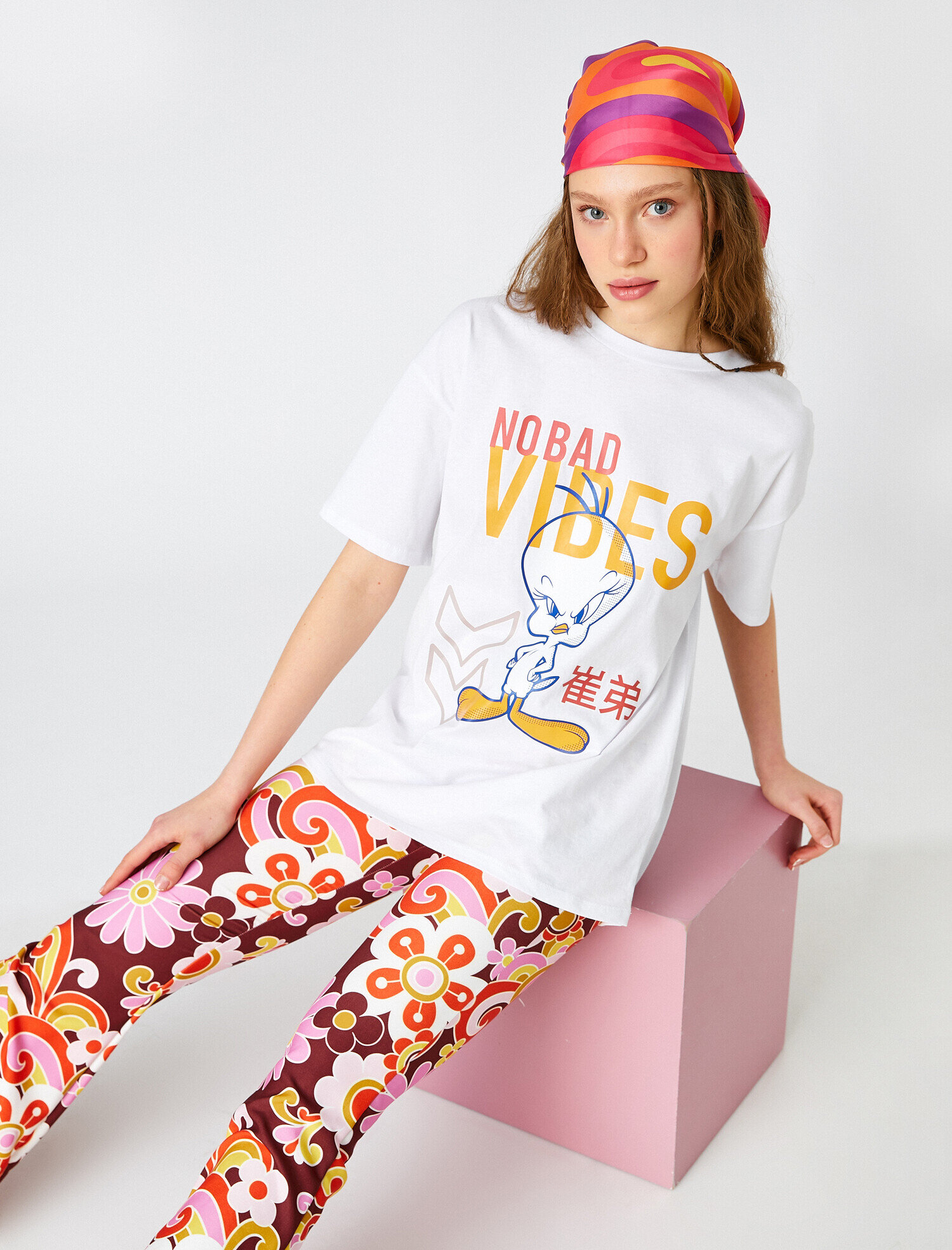   Tweety Baskılı Tişört Lisanslı Kısa Kollu