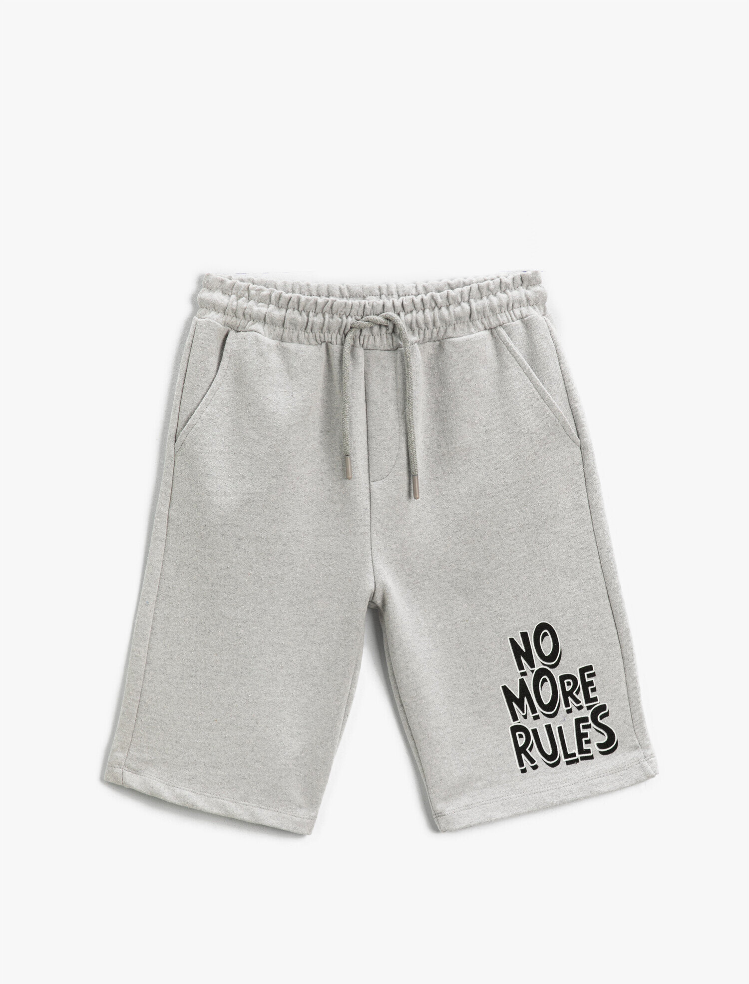  Erkek Çocuk Baskılı Beli Lastikli Şort Diz Üstü Cepli