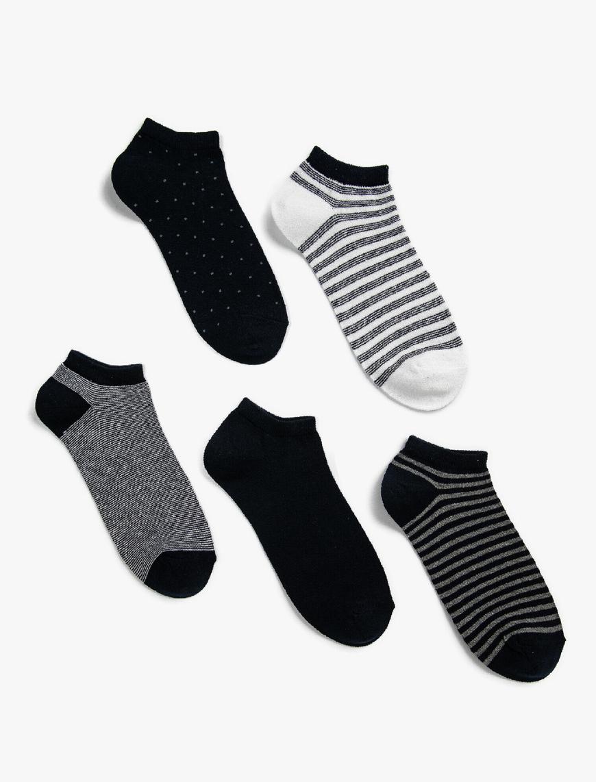  Erkek 5'li Desenli Çorap Seti