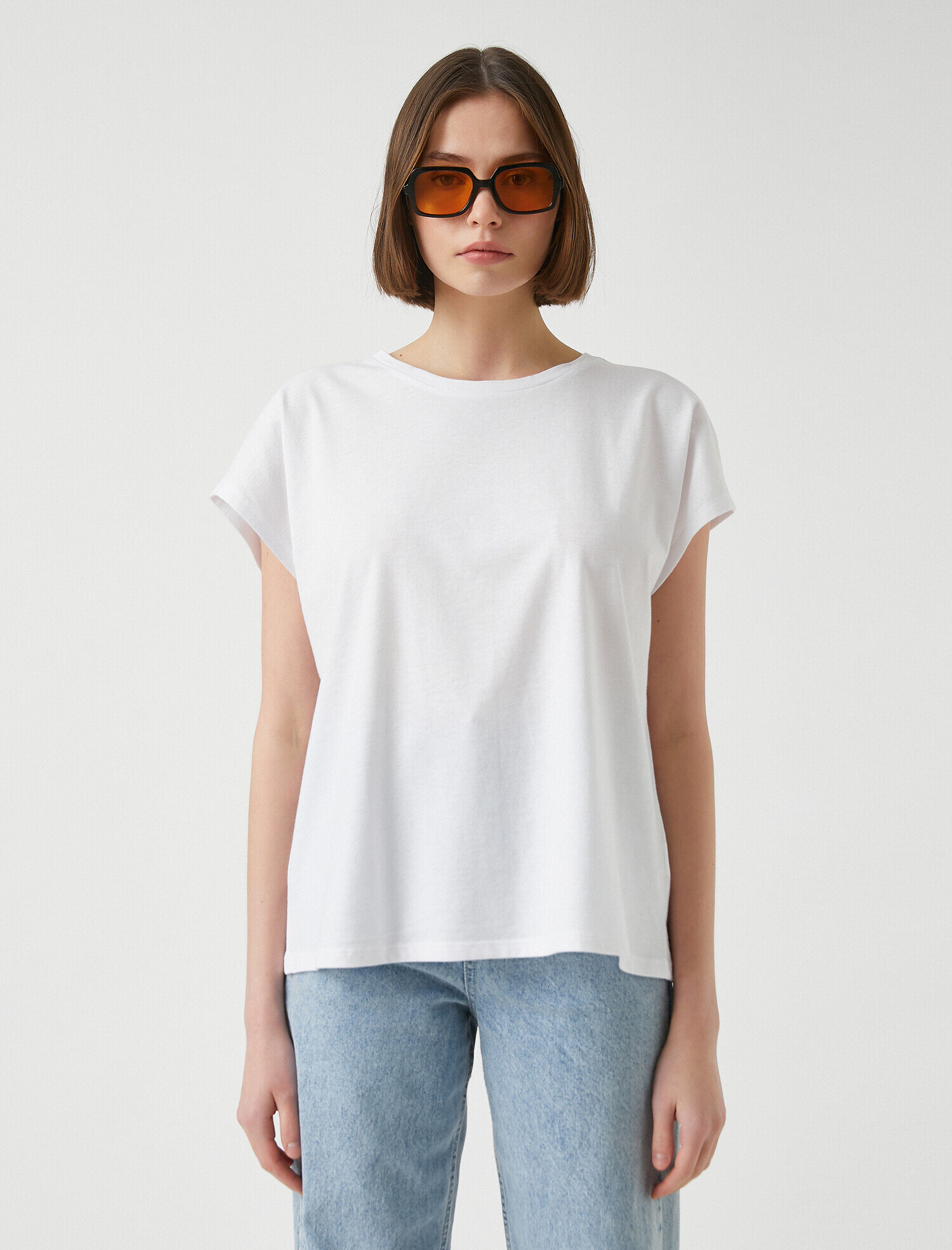   Bisiklet Yaka Kısa Kollu Basic Tişört