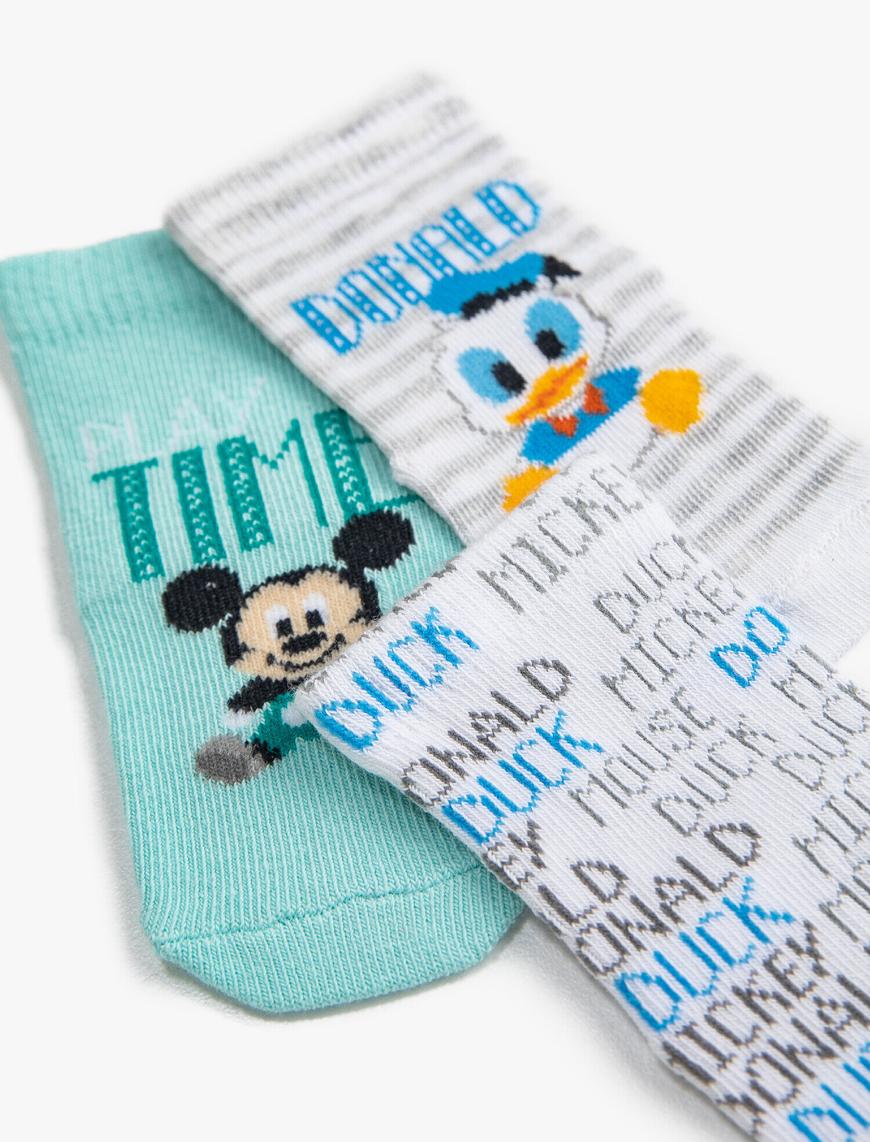  Erkek Bebek 3'lü Disney Lisanslı Çorap Seti