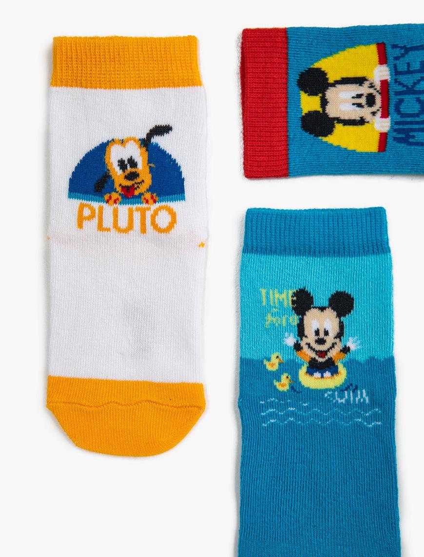  Erkek Bebek 3'lü Disney Lisanslı Çorap Seti