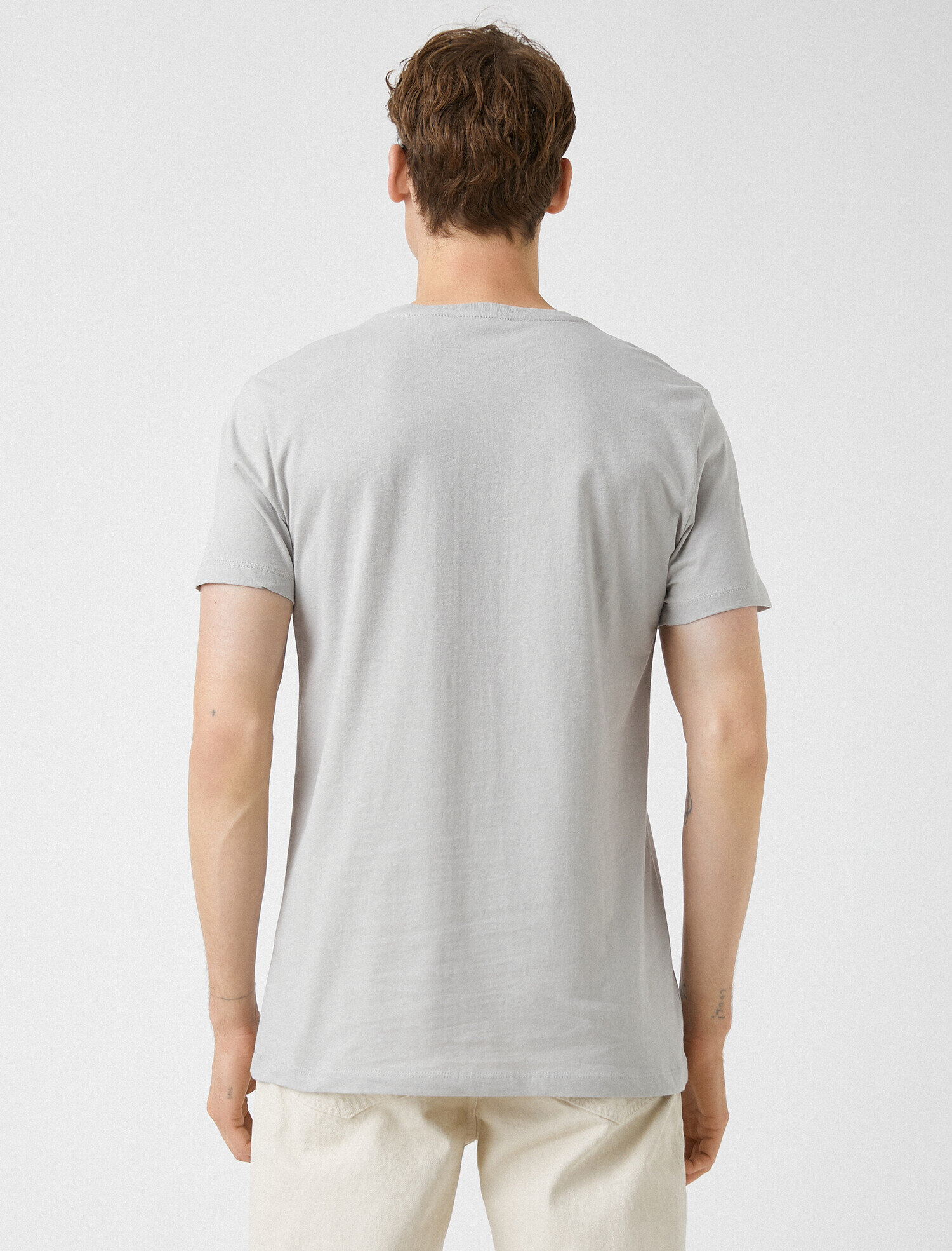   Basic Tişört Bisiklet Yaka