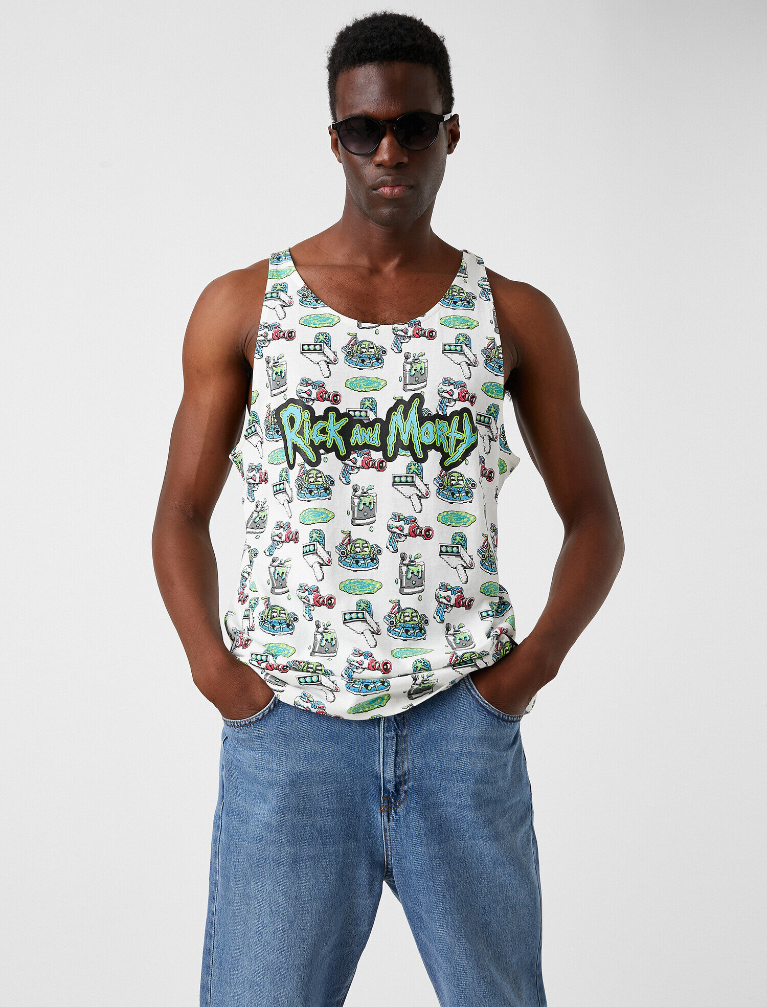   Rick and Morty Kolsuz Tişört Lisanslı Baskılı