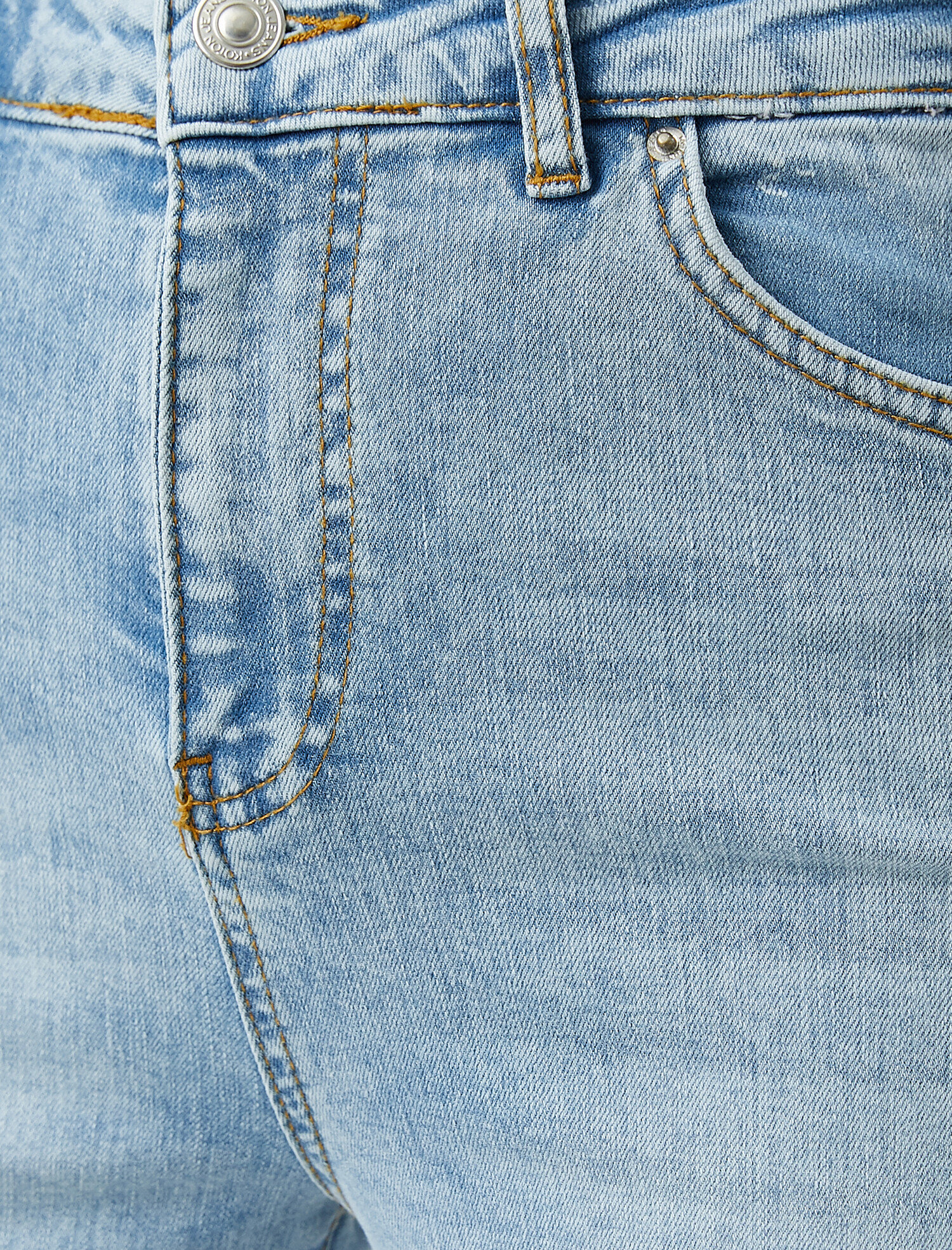   İspanyol Paça Kot Pantolon Dar Kesim Normal Bel