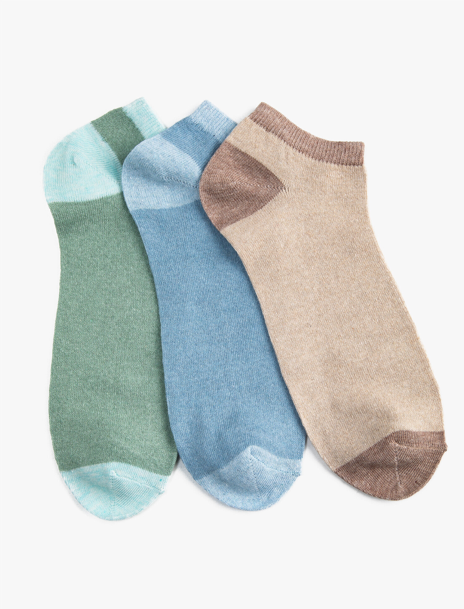  Kadın 3'lü Desenli Çorap Seti