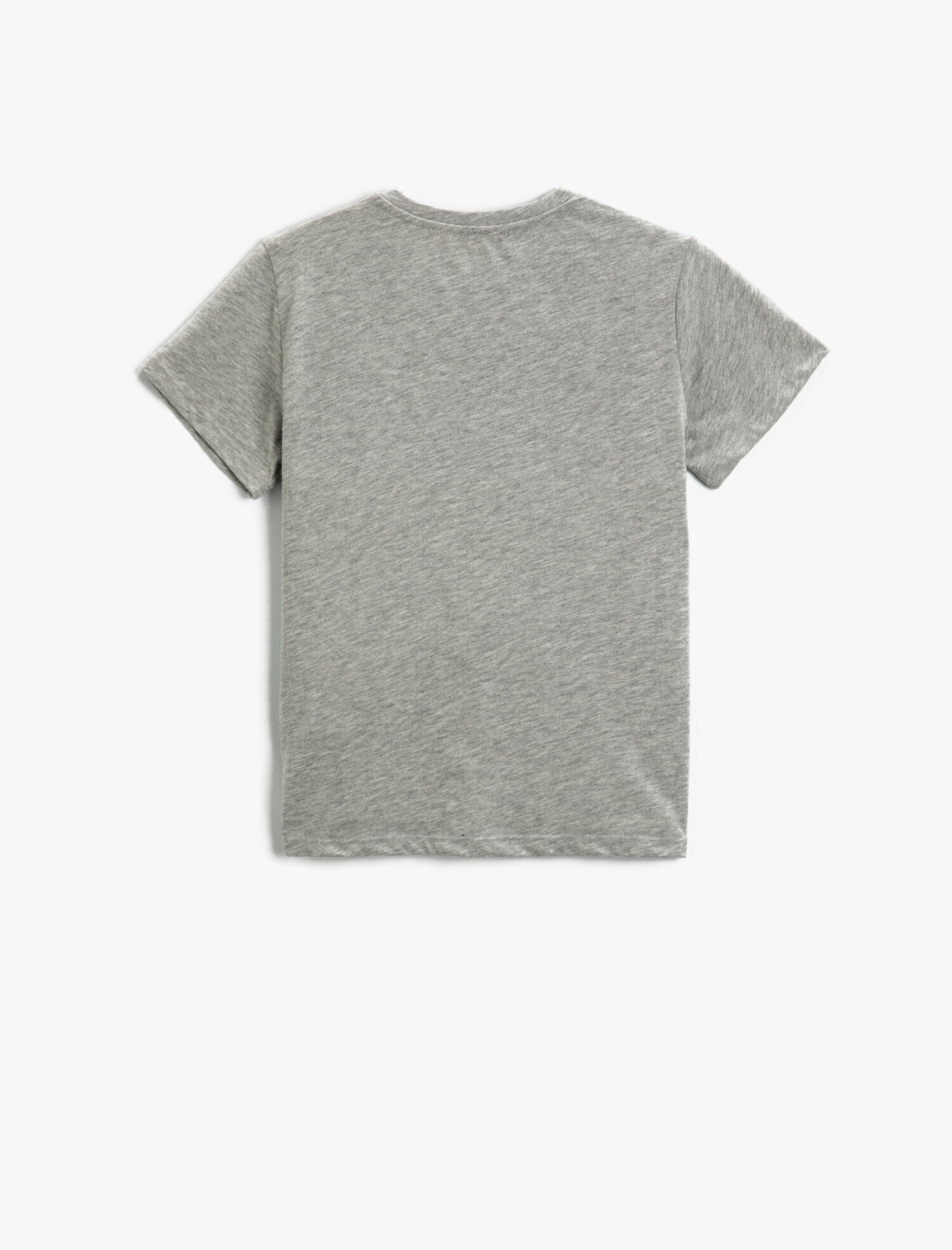  Erkek Çocuk Baskı Detaylı Kısa Kollu Bisiklet Yaka Tişört