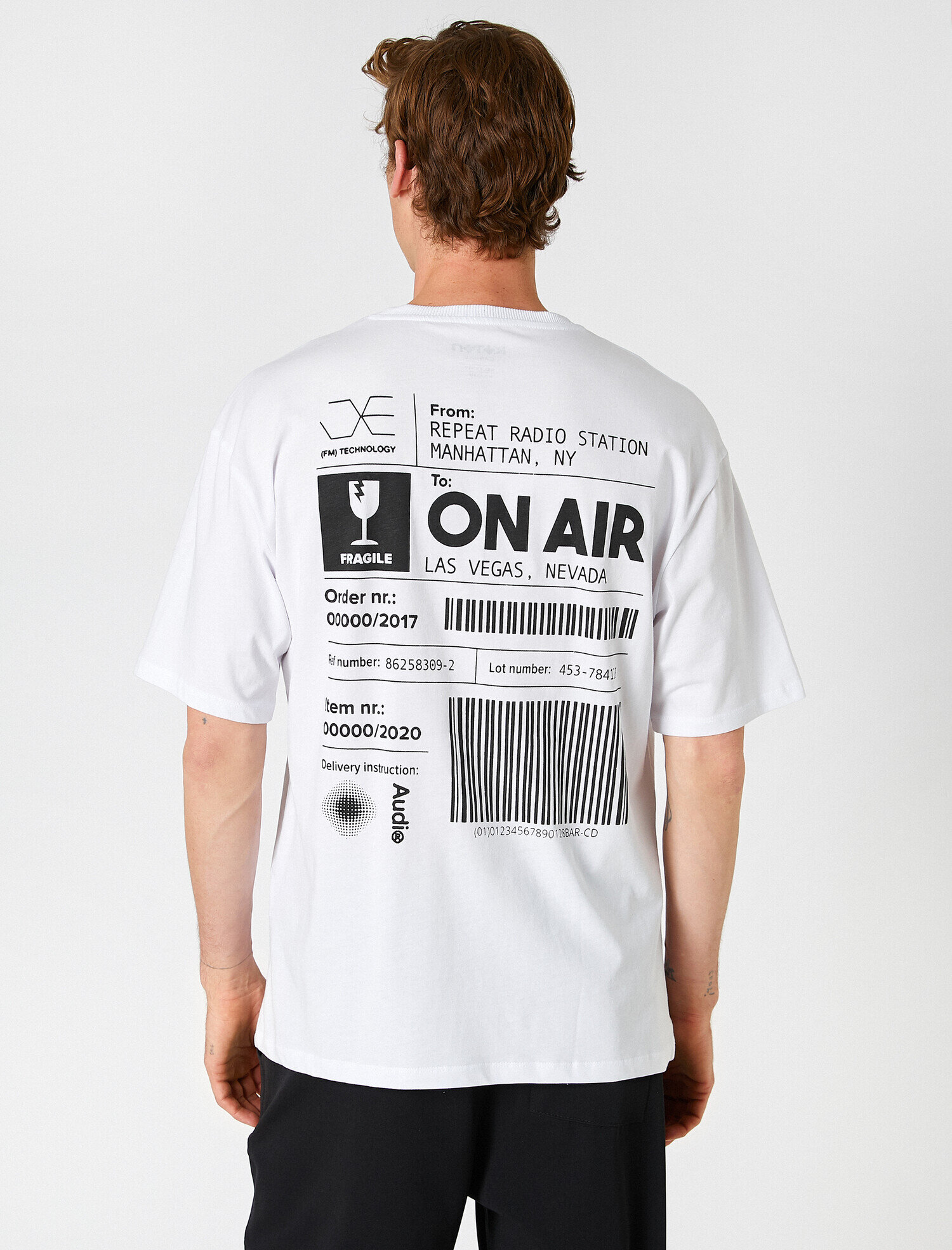   Barkod Baskılı Tişört