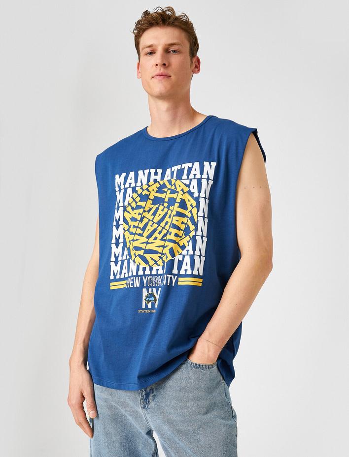  Manhattan Baskılı Atlet