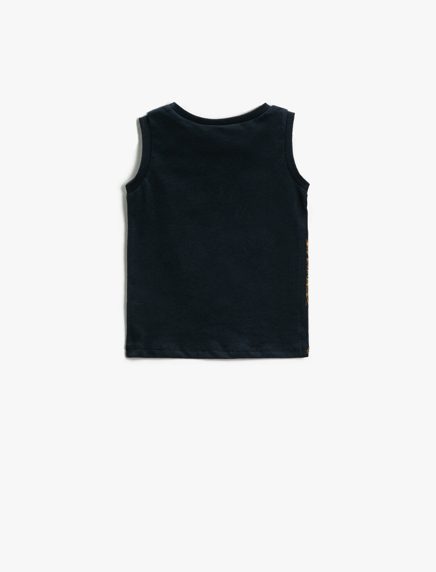  Erkek Bebek Palmiye ve Slogan Baskılı Atlet Bisiklet Yaka Pamuklu