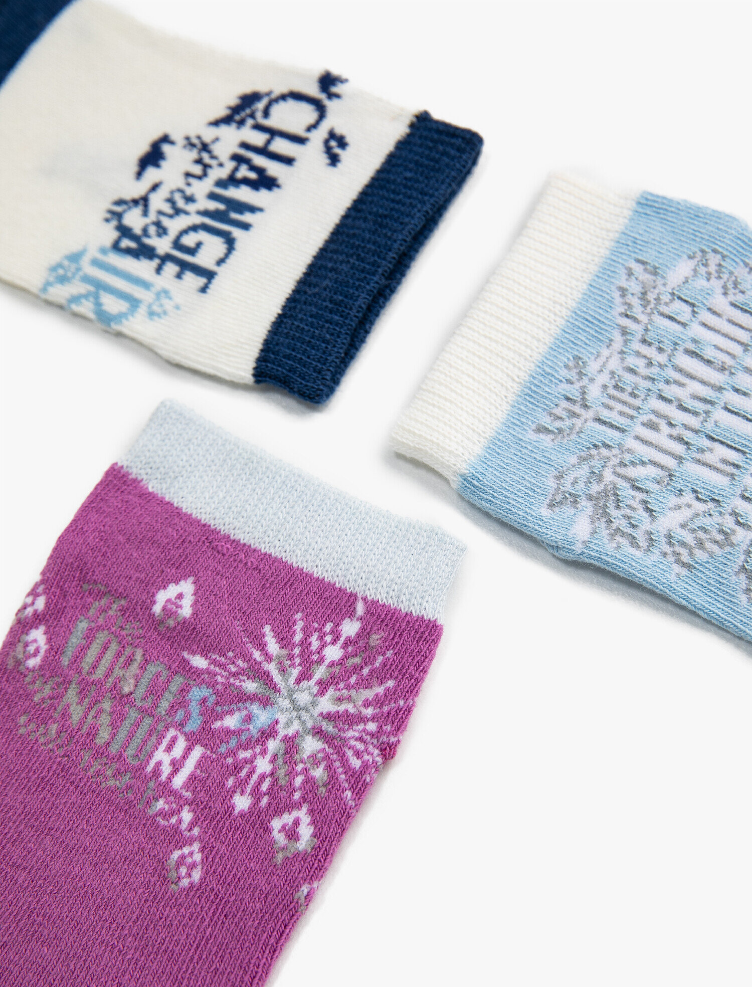  Kız Çocuk 3'lü Disney Lisanslı Çorap Seti